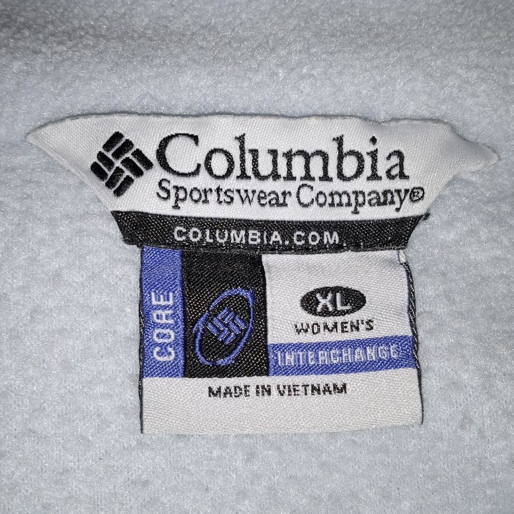 Columbia XL Women's Fleece Jacket - Light Blue - Picture 2 of 3